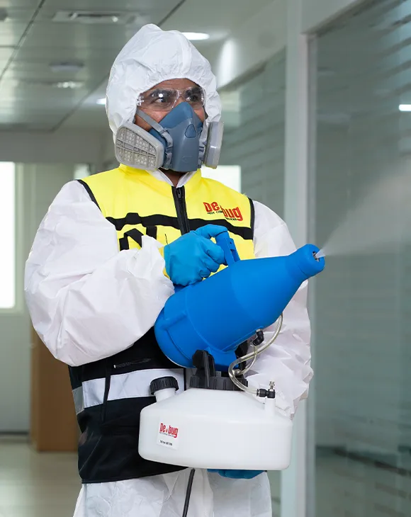 Professional disinfection and sanitization service in UAE by Debug